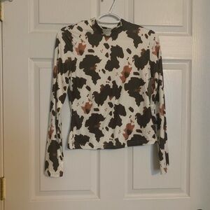 Cow Print Top